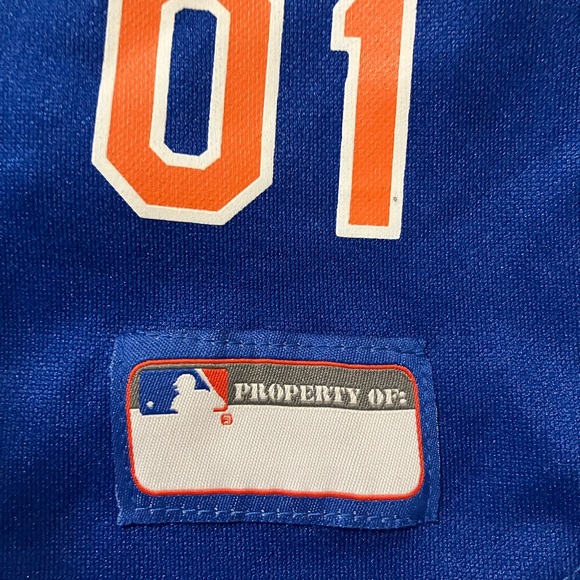 New York Mets #01 MLB Dog Pet Blue Jersey - Picture 3 of 9